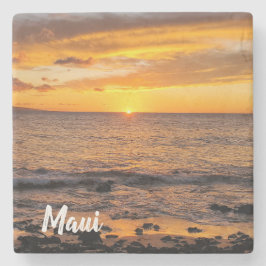 Posavasos De Piedra Keawakapu Beach Sunset Maui