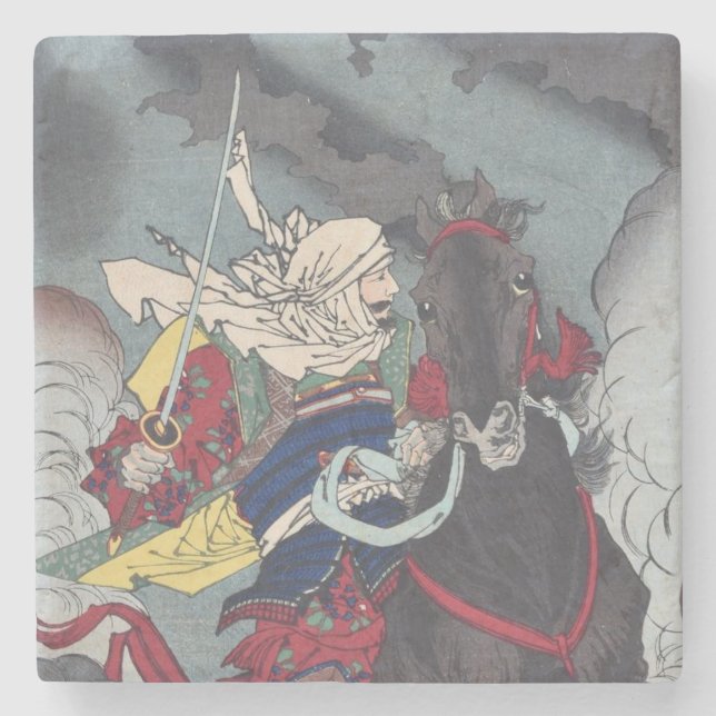 Posavasos De Piedra Kenshin de Tsukioka Yoshitoshi (Anverso)