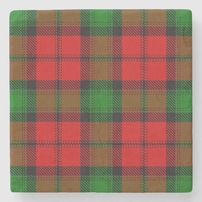 Posavasos De Piedra Kerr Tartan (Anverso)