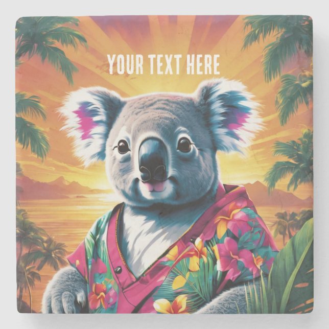 Posavasos De Piedra khoala (Anverso)