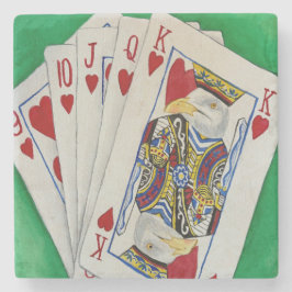 Posavasos De Piedra King of Hearts Coasters