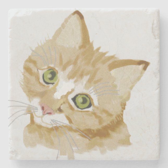 Posavasos De Piedra Kitten (Anverso)