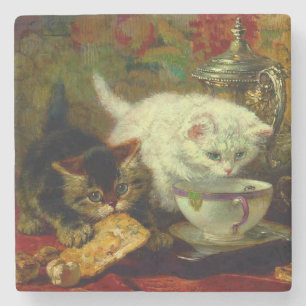 Posavasos De Piedra Kittens Tea Fiesta