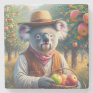 Posavasos De Piedra Koala Apple Orchard