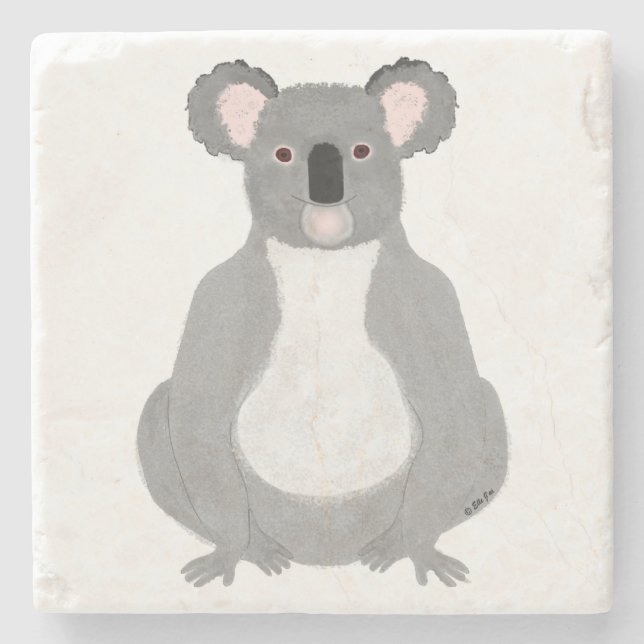 Posavasos De Piedra Koala Stone Coaster (Anverso)