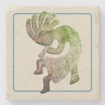Kokopelli, el pasto delineado, el suroeste