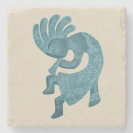 Posavasos De Piedra Kokopelli, Turquesa, Suroeste