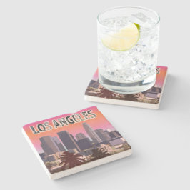 Posavasos De Piedra L.A. céntrico