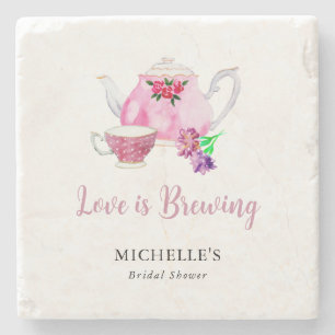 Posavasos De Piedra La amor está preparando la fiesta de té de la duch
