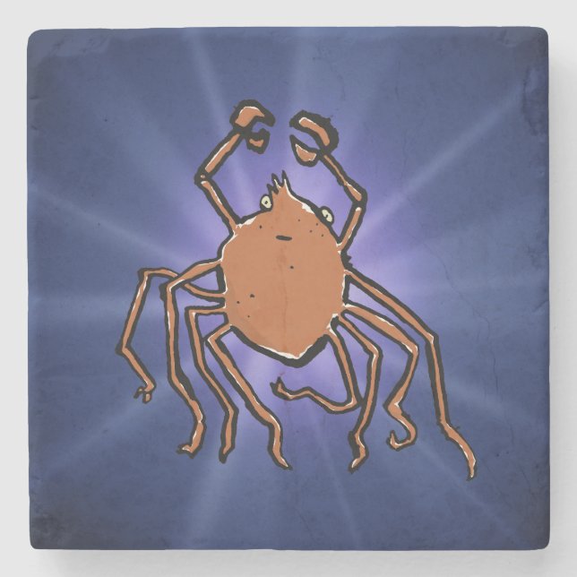Posavasos De Piedra la araña de mar groovy (Anverso)