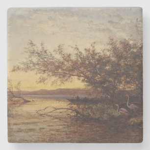 Posavasos De Piedra La Camargue, Coucher De Soleil - Félix Ziem