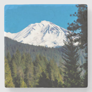 POSAVASOS DE PIEDRA LA CARA DEL MONTE SHASTA