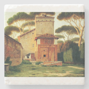 Posavasos De Piedra La Casa del Portero en el Parque de Villa Borghese