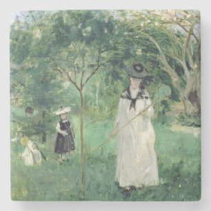 Posavasos De Piedra La caza de mariposas, 1874