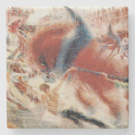 Posavasos De Piedra La ciudad se levanta (por Umberto Boccioni)