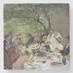 Posavasos De Piedra La comida Boda en Yport, 1886
