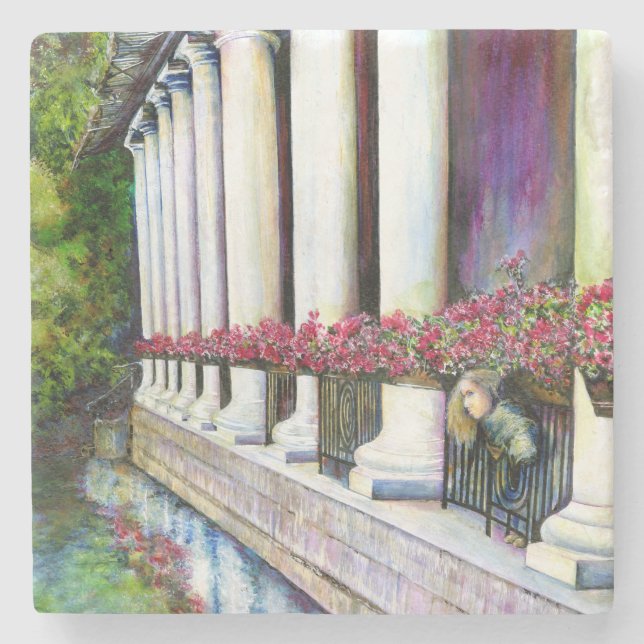 Posavasos De Piedra La comodidad es el enemigo del progreso (Anverso)