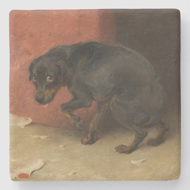 Posavasos De Piedra La Conciencia Nos Hace Cobardes A Todos (Anverso)