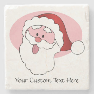 Posavasos De Piedra La divertida montaña rusa de Santa personalizado