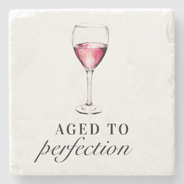 Posavasos De Piedra La edad de la perfección es divertida el cristal d (Anverso)