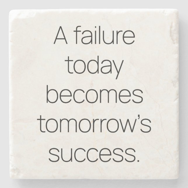 Posavasos De Piedra La escaparate de piedra de mármol del éxito de mañ (Anverso)