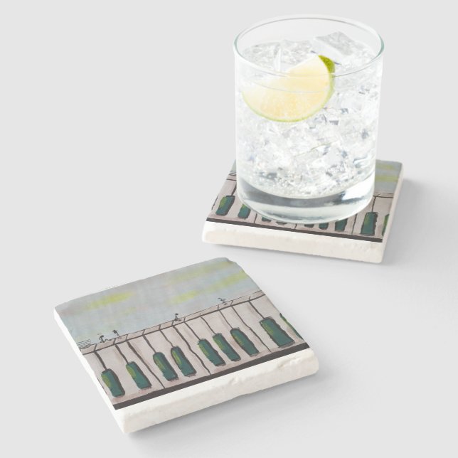 Posavasos De Piedra La escoria de piedra de los pianos (Lateral)