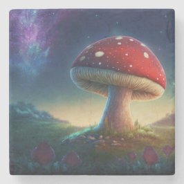 Posavasos De Piedra La escoria de piedra de Spacey Amanita Muscaria