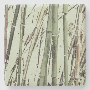 Posavasos De Piedra La escoria de piedra de 'Zen Bamboo'