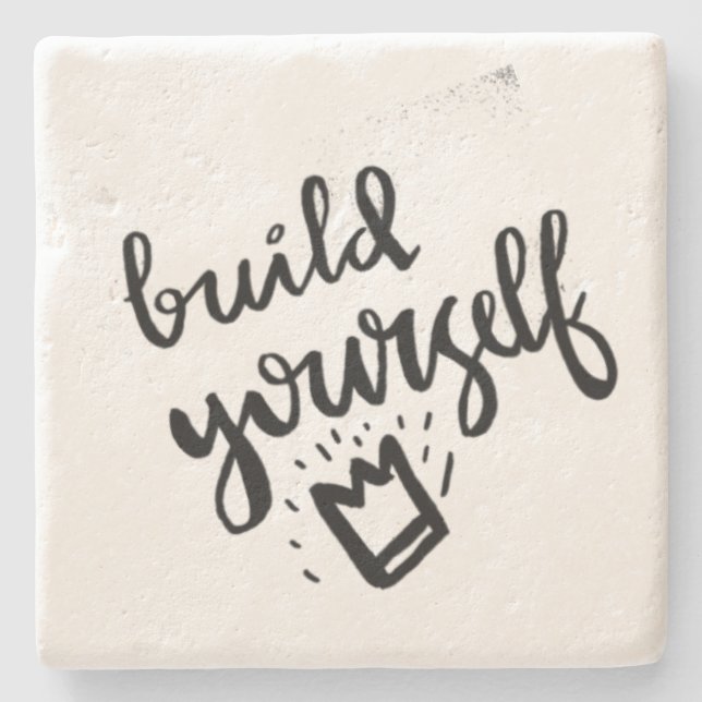 Posavasos De Piedra La escoria de piedra motivadora (Anverso)