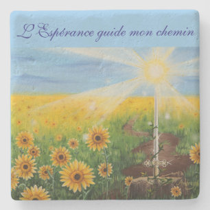 Posavasos De Piedra La Esperanza guia mi camino