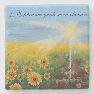 Posavasos De Piedra La Esperanza guia mi camino