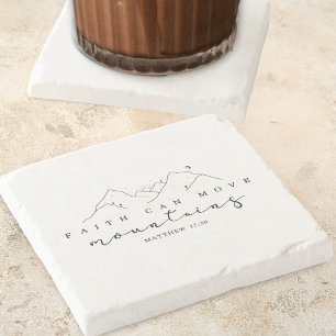 Posavasos De Piedra La fe puede mover montañas
