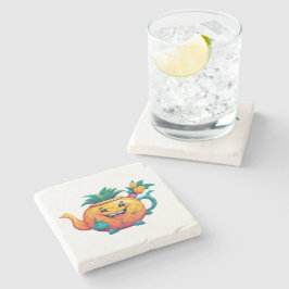 Posavasos De Piedra La feliz y próspera tetera de piña