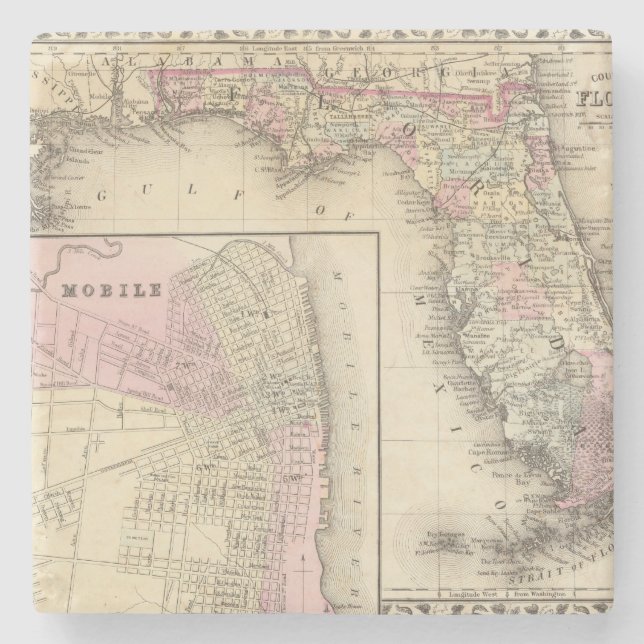 Posavasos De Piedra La Florida, móvil (Anverso)