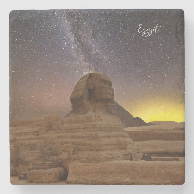Posavasos De Piedra La Gran Esfinge De Giza (Anverso)