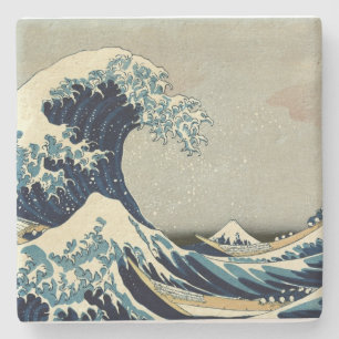 Posavasos De Piedra La gran ola de Katsushika Hokusai en Kanagawa