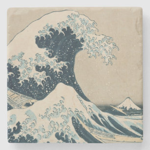Posavasos De Piedra La gran onda de Kanagawa