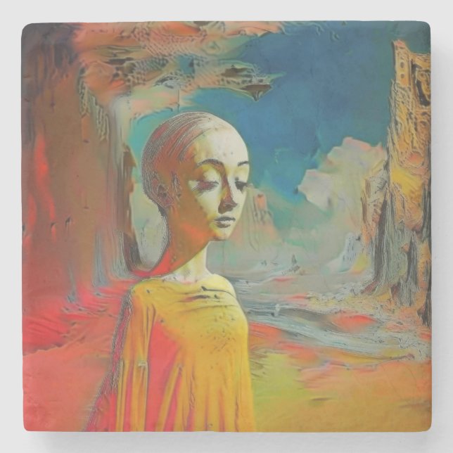 Posavasos De Piedra La irrealidad de todo (Anverso)