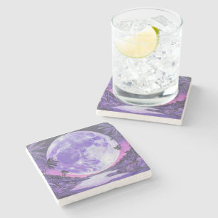 Posavasos De Piedra "la luna imposible"-