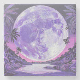 Posavasos De Piedra "la luna imposible"-