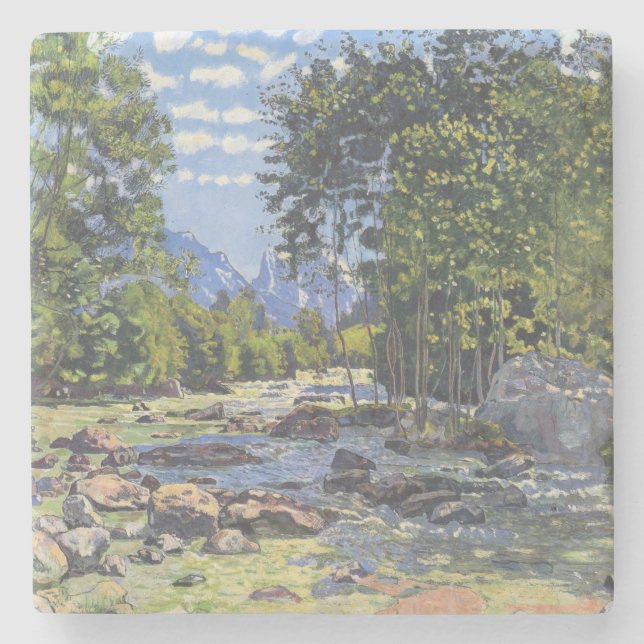 Posavasos De Piedra La Lutschina Negra (de Ferdinand Hodler) (Anverso)