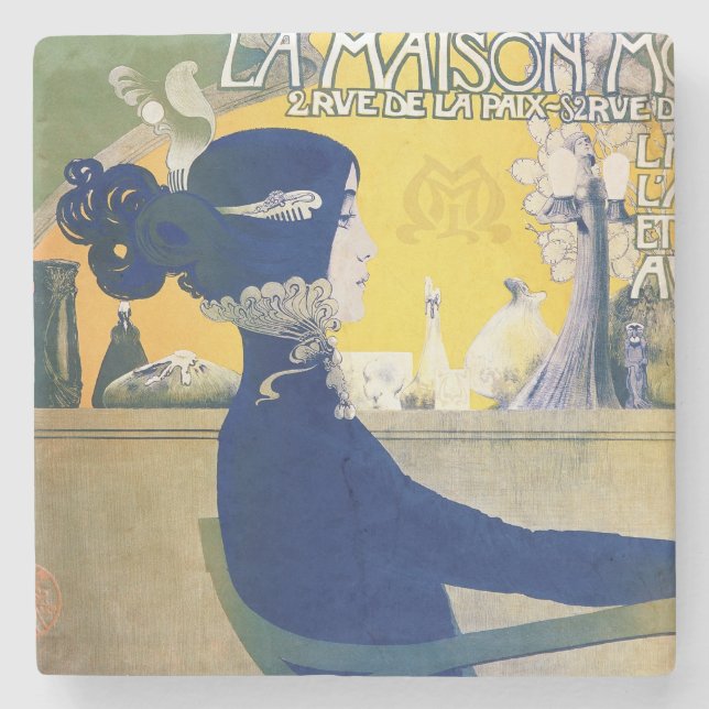 Posavasos De Piedra La Maison Moderne, c.1902 (Anverso)