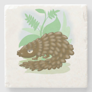 Posavasos De Piedra La maravillosa escoria de piedra de Pangolin