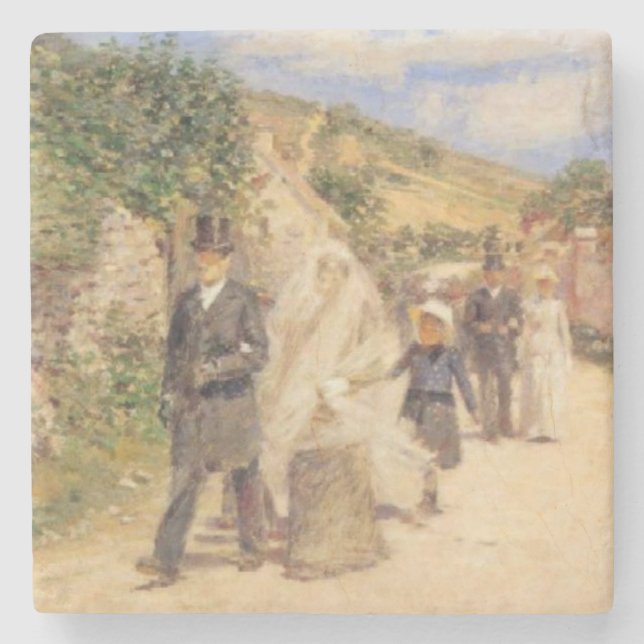 Posavasos De Piedra La Marcha Nupcial (Escena de Boda) (Anverso)
