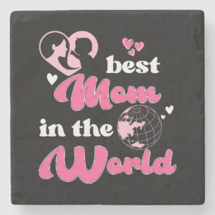 Posavasos De Piedra La Mejor Mamá Del Mundo Día de la Madre