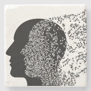 Posavasos De Piedra La mente de la música