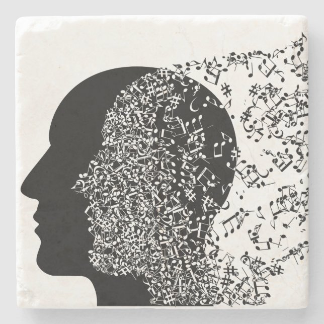 Posavasos De Piedra La mente de la música (Anverso)