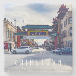Posavasos De Piedra La montaña rusa Chinatown Chicago Stone