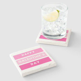 Posavasos De Piedra La montaña rusa de Galentine feliz