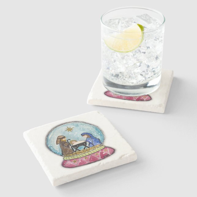 Posavasos De Piedra La montaña rusa de la natividad (Lateral)